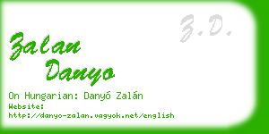 zalan danyo business card